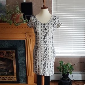 Charlotte Russe Lattice-Backed Geometric Dress